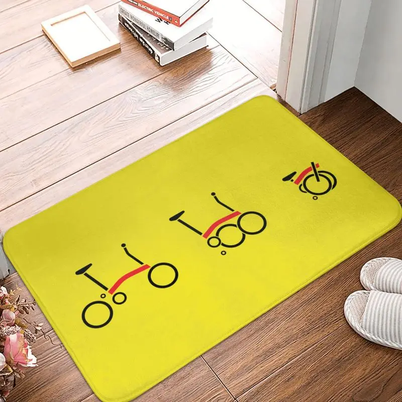 Bromptons Bike Front Door Floor Entrance Mats Outdoor Kitchen Bathroom Doormat Garage Carpet Rug