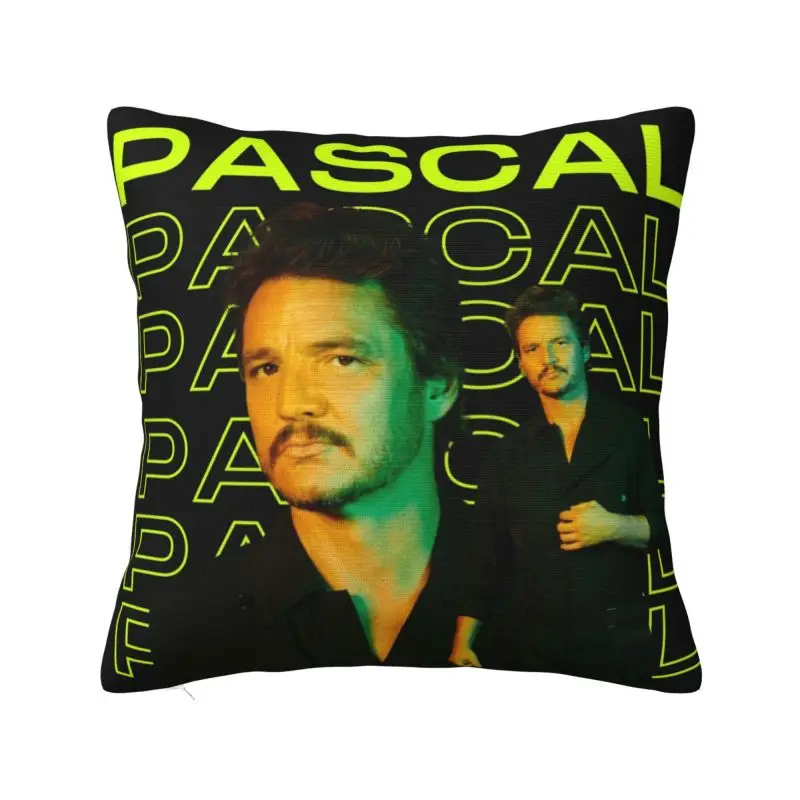 Custom Modern Pedro Pascal Cushion Cover for Sofa Velvet Chilean American Film And Actor Pillow Case for Living Room