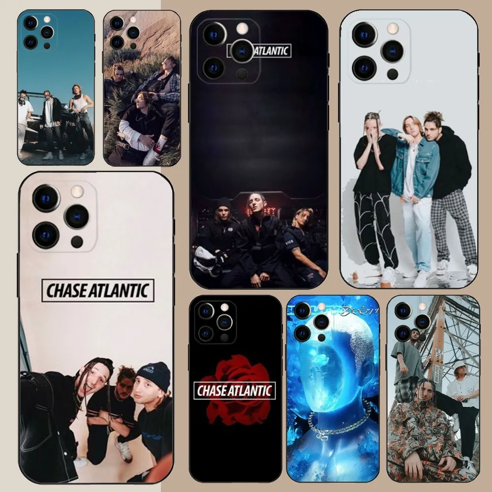 

Chase Atlantic Music Group Phone Case For Apple iPhone 15,14,13,12,11,Pro,X,XS,Max,XR,Plus,Mini Soft Black Cover