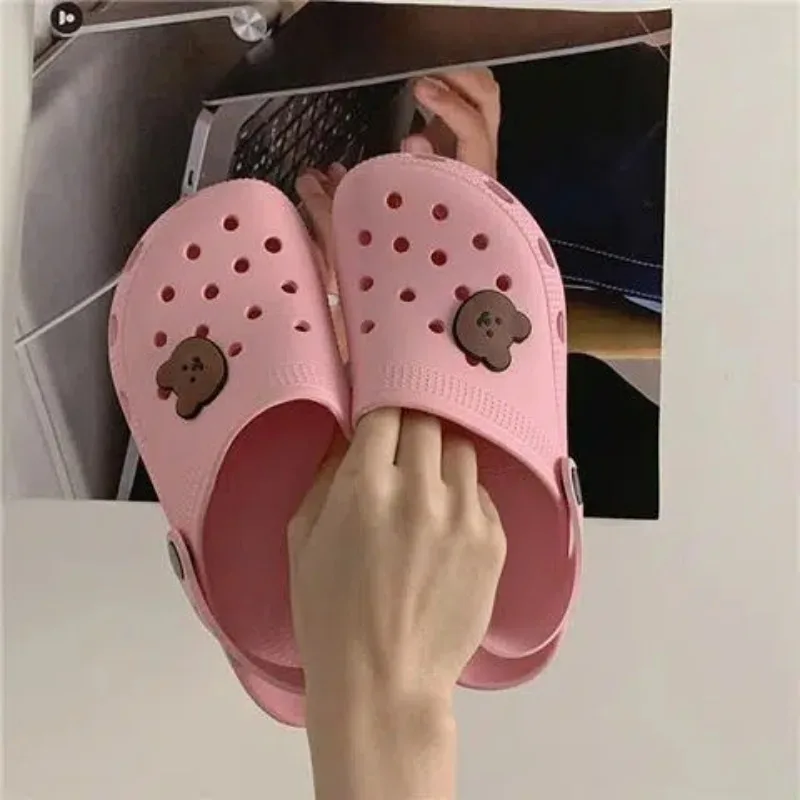 Women Slippers Summer New Fashion Clogs Light Plastic Casual Fashion Cartoon Beach Work Casual Soft Soled Women Shoes