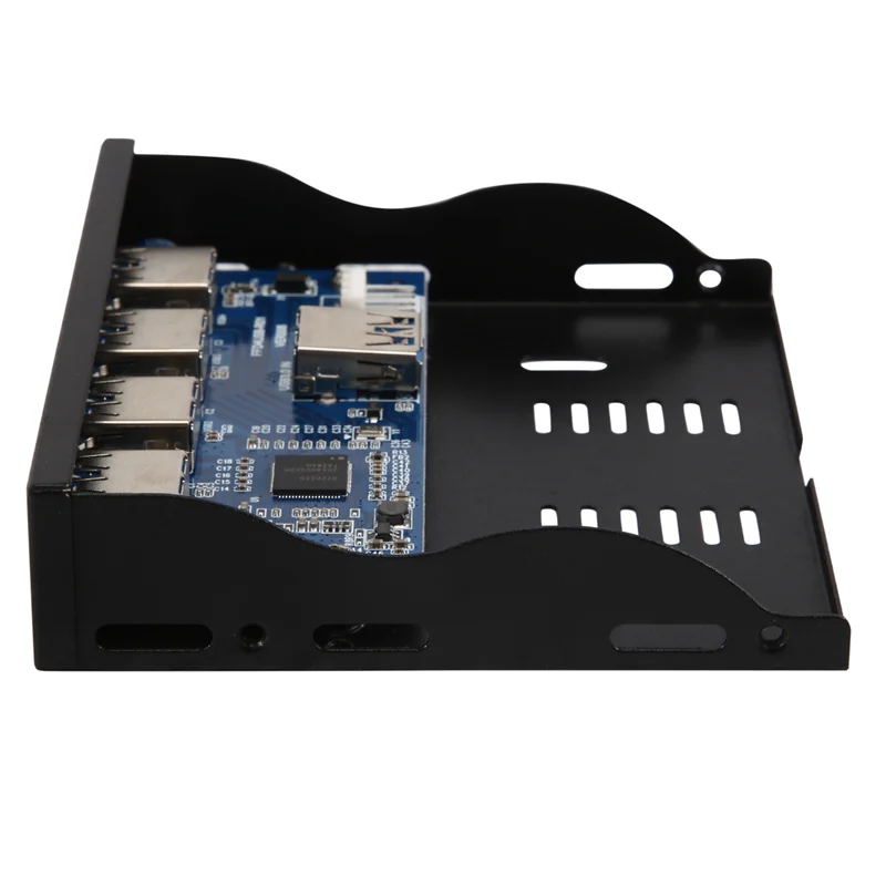 USB3.0 Floppy Front Panel 4-Port Front Panel for 3.5inch Floppy Bay 19 Pin to 4 Ports USB3.0 HUB Expansion Card