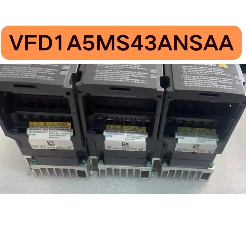 Second hand MS300 inverter, VFD1A5MS43ANSAA 0.4KW 380V tested OK, function intact