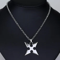 Kingdom Hearts Cosplay Metal Alloy Necklace Cartoon Movie Sora X Pendants Darts Rope Chain Men's Jewelry Accessories Gifts