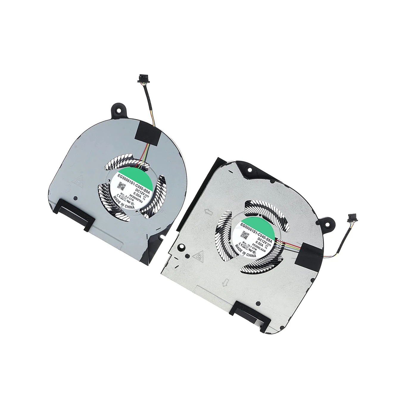 Для DELL G7 7700 EG50061S1-C050-S9A EG50061S1-C041-S9A 0KFDJ9 KFDJ9 0WMJ4N WMJ4N DC12V 0.52A Новая пара вентиляторов для ноутбука (процессор + графика)