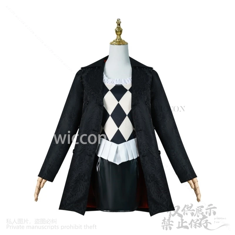 Película de Anime Jokerr, traje de Cosplay, uniforme, pantalones, vestido Lolita para hombre adulto, mujer, Halloween, Navidad, juego de rol, payaso personalizado Cos