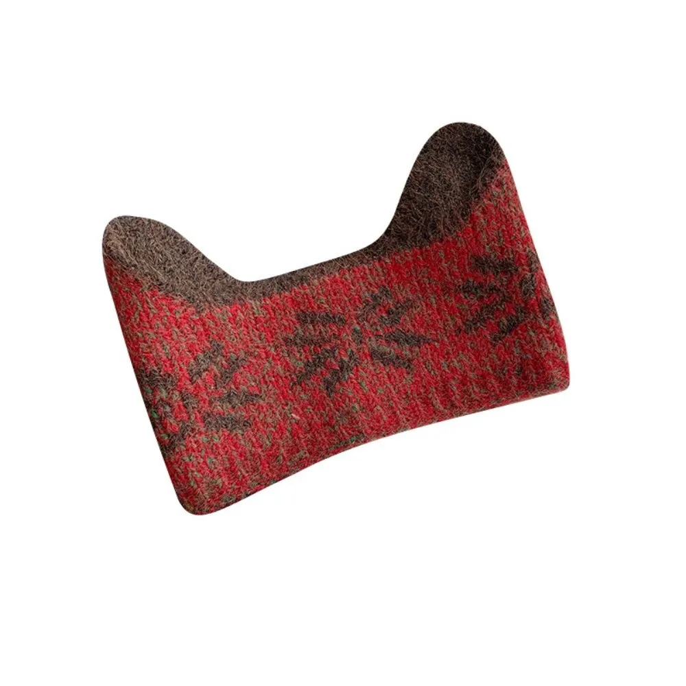 New Warm Knitted Ear Cover Snowflake Thickened Ear Muffs Windproof Heart-shaped Winter Earmuffs Women