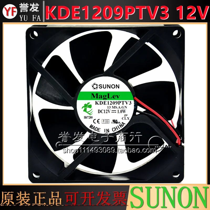 

НОВЫЙ ОРИГИНАЛЬНЫЙ KDE1209PTV3 12 В 1,0 Вт 9025 90x90x25 мм Радиатор охлаждающего вентилятора