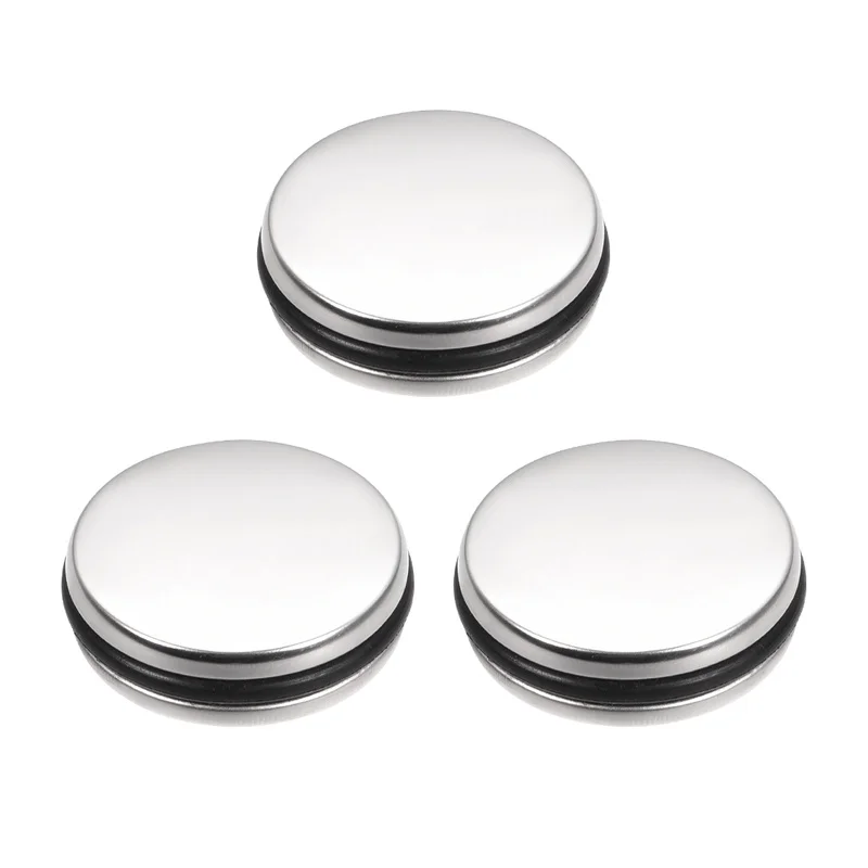 1/3x 35mm Stainless Steel Drain Stopper Replacement Basin Sink Waste Up Plug Cap Click Clack Push Button For Bathroom Basin Sink