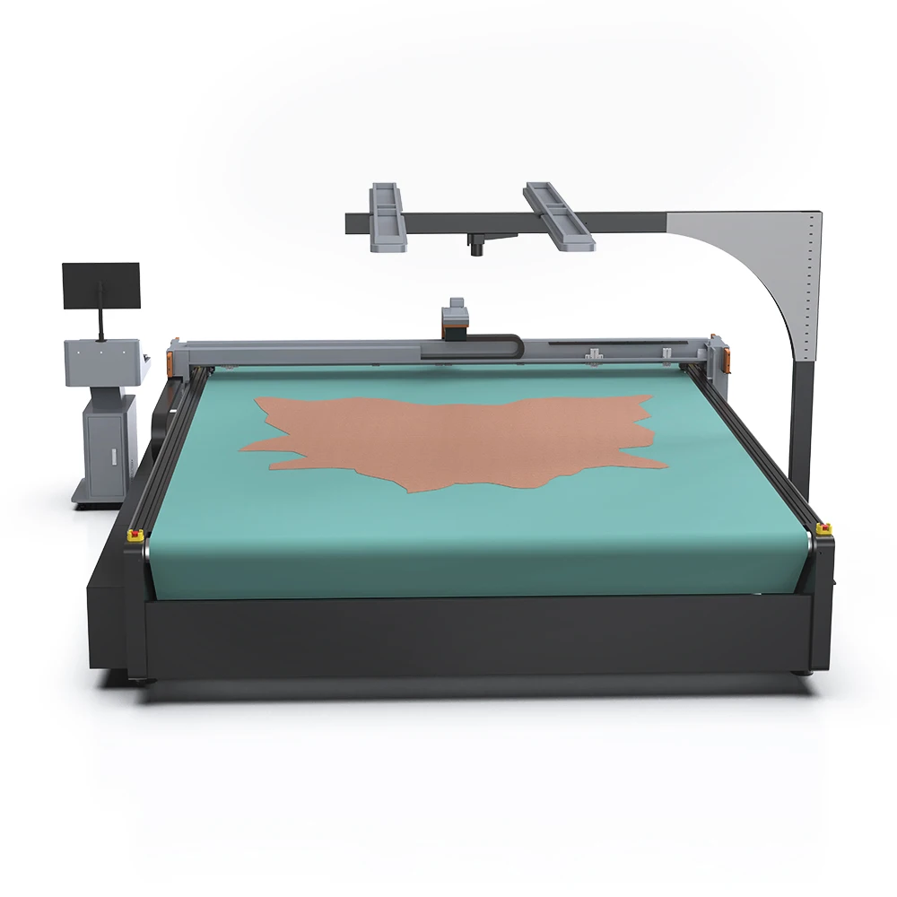 Macchina da taglio CNC con coltello digitale diretto in fabbrica per la produzione di scarpe, valigia, tessuto in pelle, indumento con precisione ad alta velocità