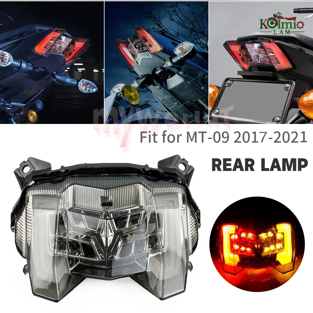 Fit For YAMAHA MT09 FJ09 2017 - 202 Turn Signal Brake Taillight FJ MT 09 2018 2019 2020 17 18 19 Integrated Rear LED Tail Light