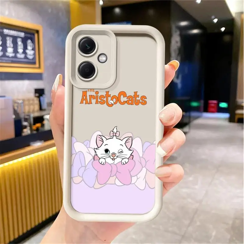 Custodia per telefono Disney Cute Marie Aristocats per Redmi Note 12 13 5G 10Pro custodie 11 10 12S 13pro 4G 11S 12proplus fundas 11Pro Cover