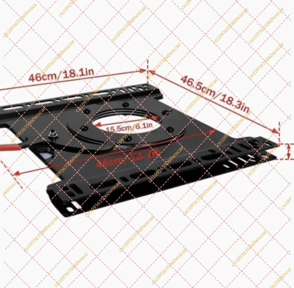 360° Car Seat Swivel Base, Universal Rotation Adapter Plate, Smooth Turntable Mechanism for VW T5 T6, Auto Interior Accessories