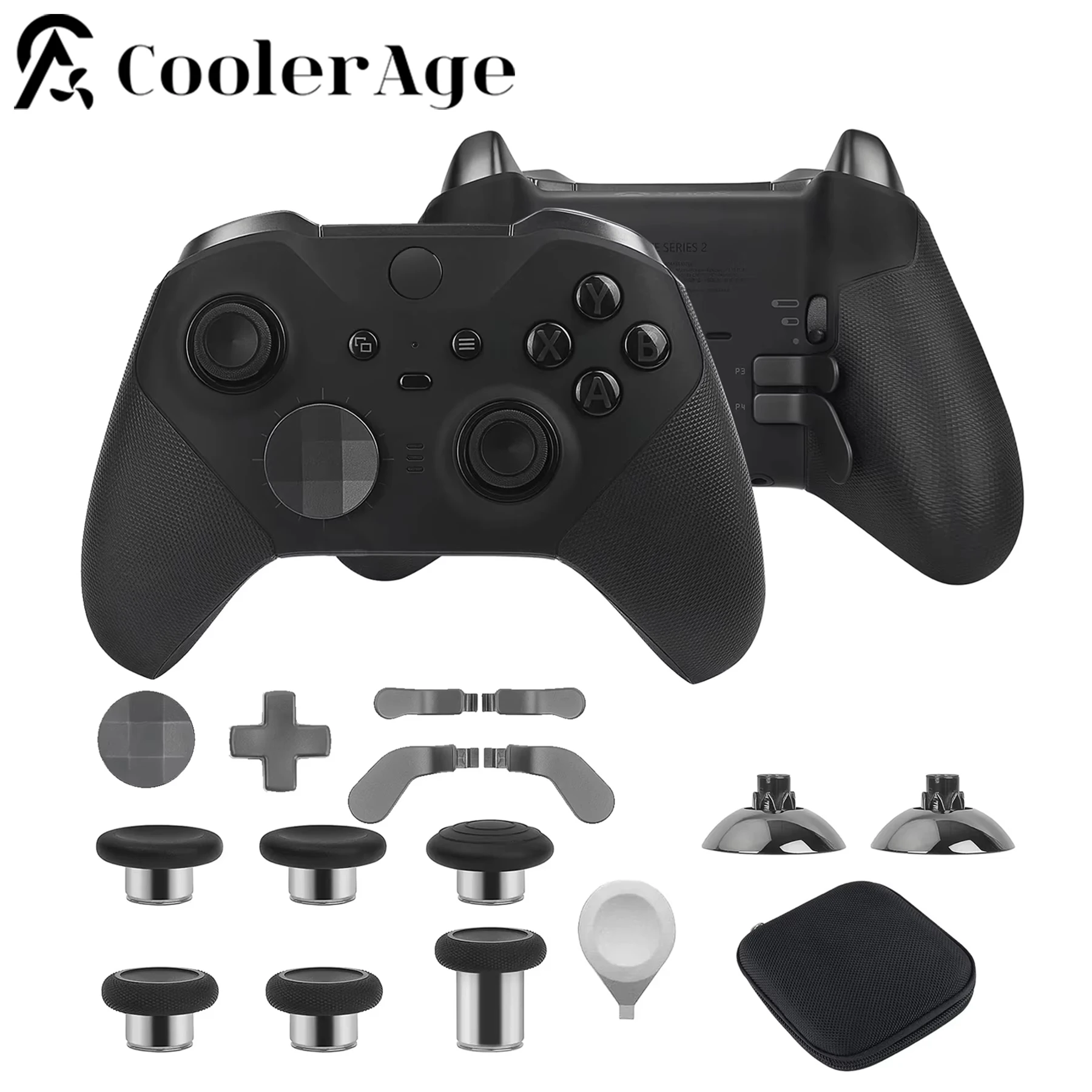 For Xbox Elite Controller Series 2 15 in 1 Gaming Accessory Replacement Analog Stick New Metal Thumbsticks Accessory Parts