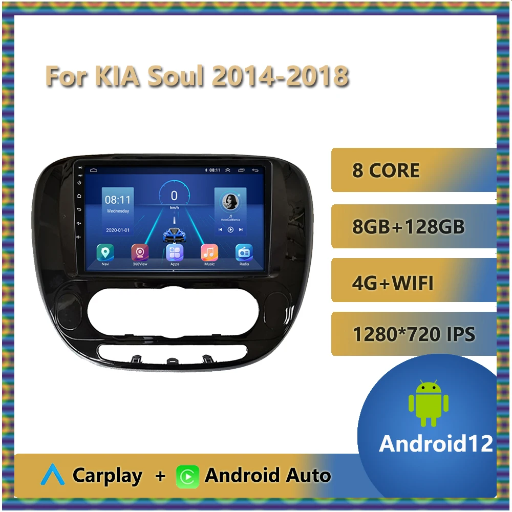 

Android 13 Car Radio For KIA Soul 2014 - 2018 Auto Multimedia Player Stereo GPS Navigation 8 core Autoradio Rear View Camera USB