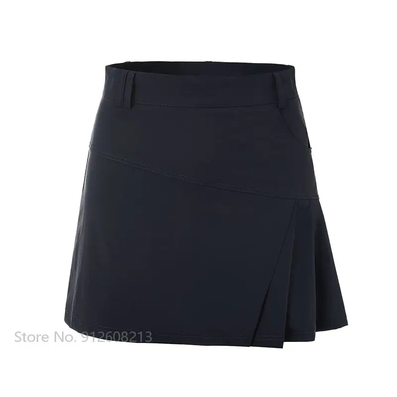 Women Anti-exposure Golf A-line Skirt Slim High Waist Golf Pencil Skirt Ladies Casual Short Skort Pleated Culottes for Female