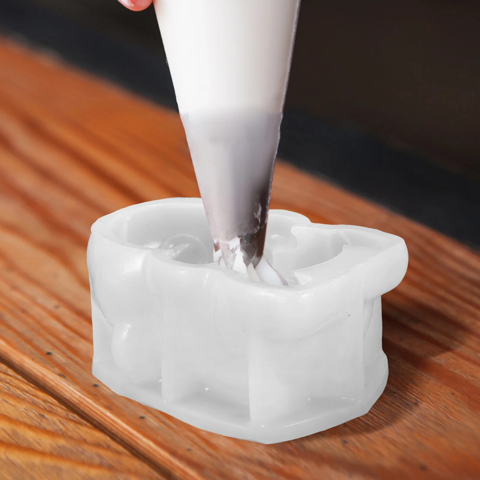 

Panda Silicone Candy Fondant Mold Reusable Flexible Cake Decorating Mold for Chocolate Cupcake Toppers Polymer Clay