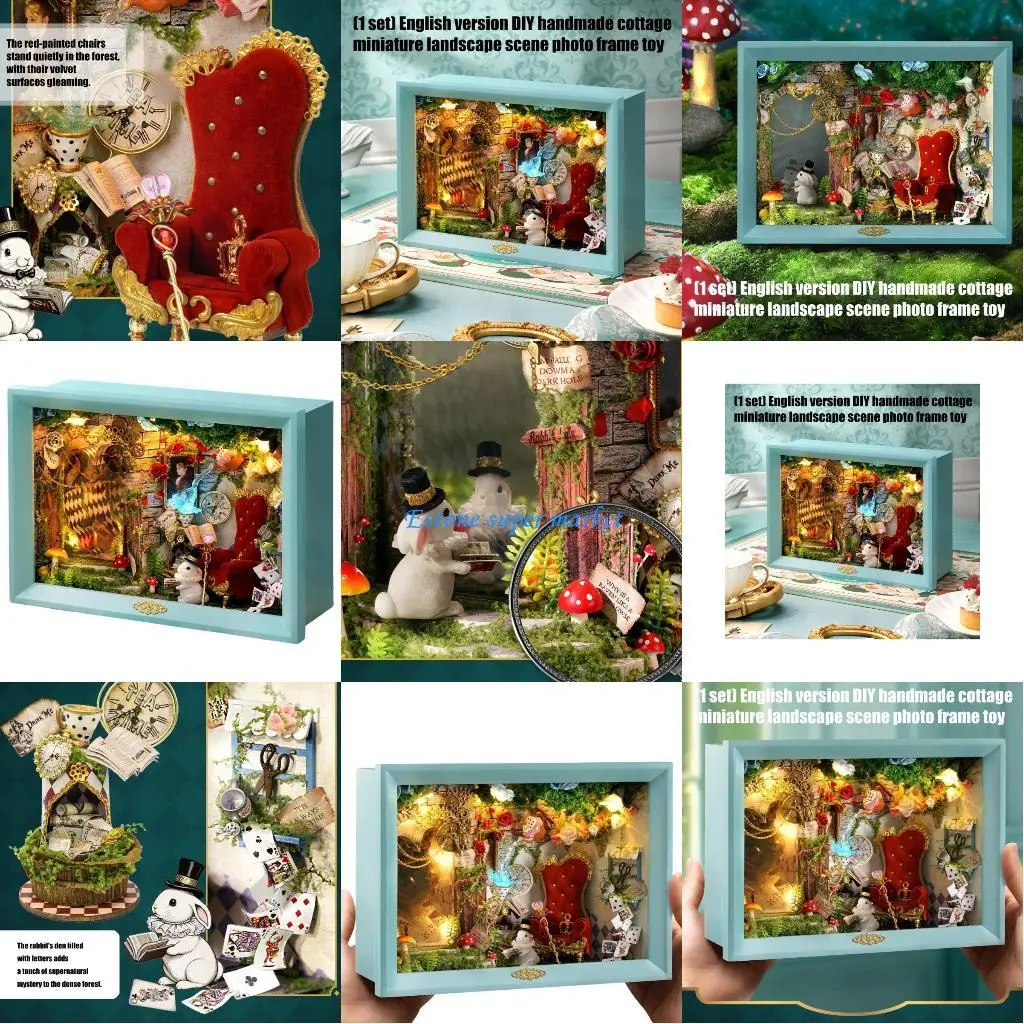 090B Holzszenenrahmen-Bausätze, anfängerfreundliche Kunstprojekte, Heimdekorationen