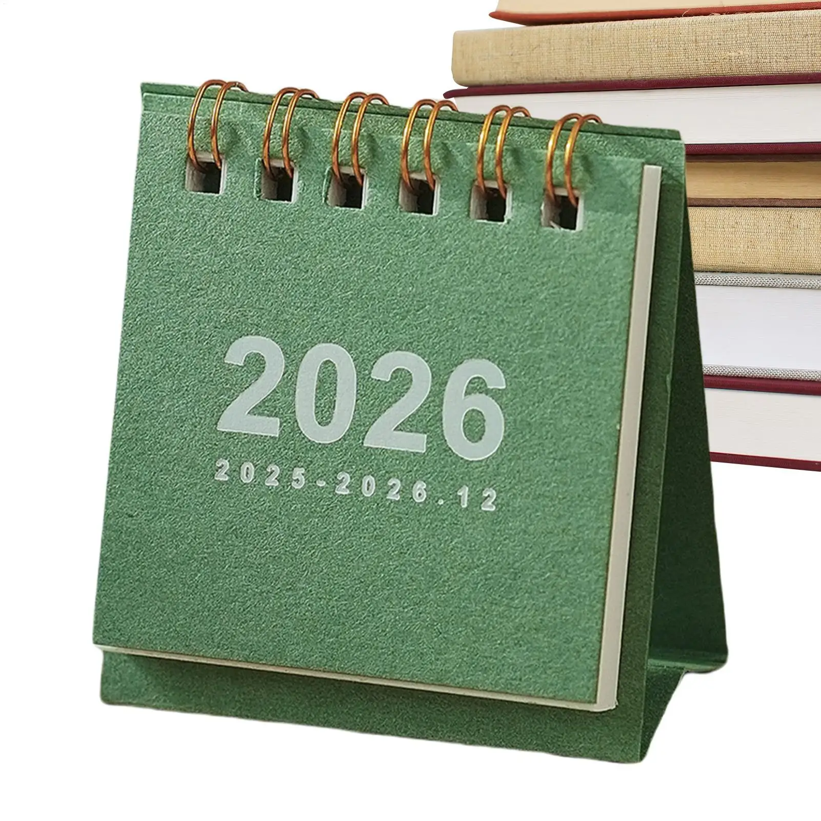 

Desk Calendar 2026 Mini Desk Calendar Casual Style Solid Color Portable Calendar Desktop Ornament Check-In Plan Desk Decor