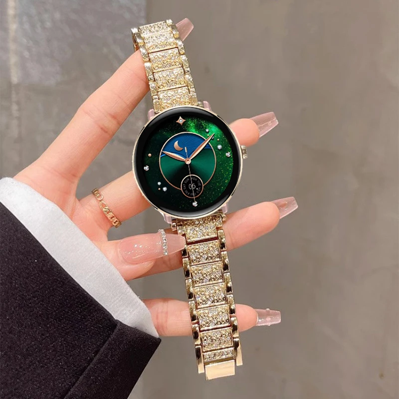 22mm 18mm Diamond Metal Strap For OnePlus Watch 3 43mm Women Jewelry Band For Oppo Watch 4Pro/X X2/X2 Mini/OnePlus 3 2 2R 46mm view 3
