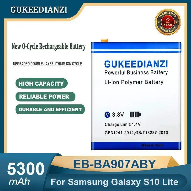 

High Capacity 5300mAh EB-BA907ABY Mobile Phone Battery For Samsung Galaxy S10 Lite