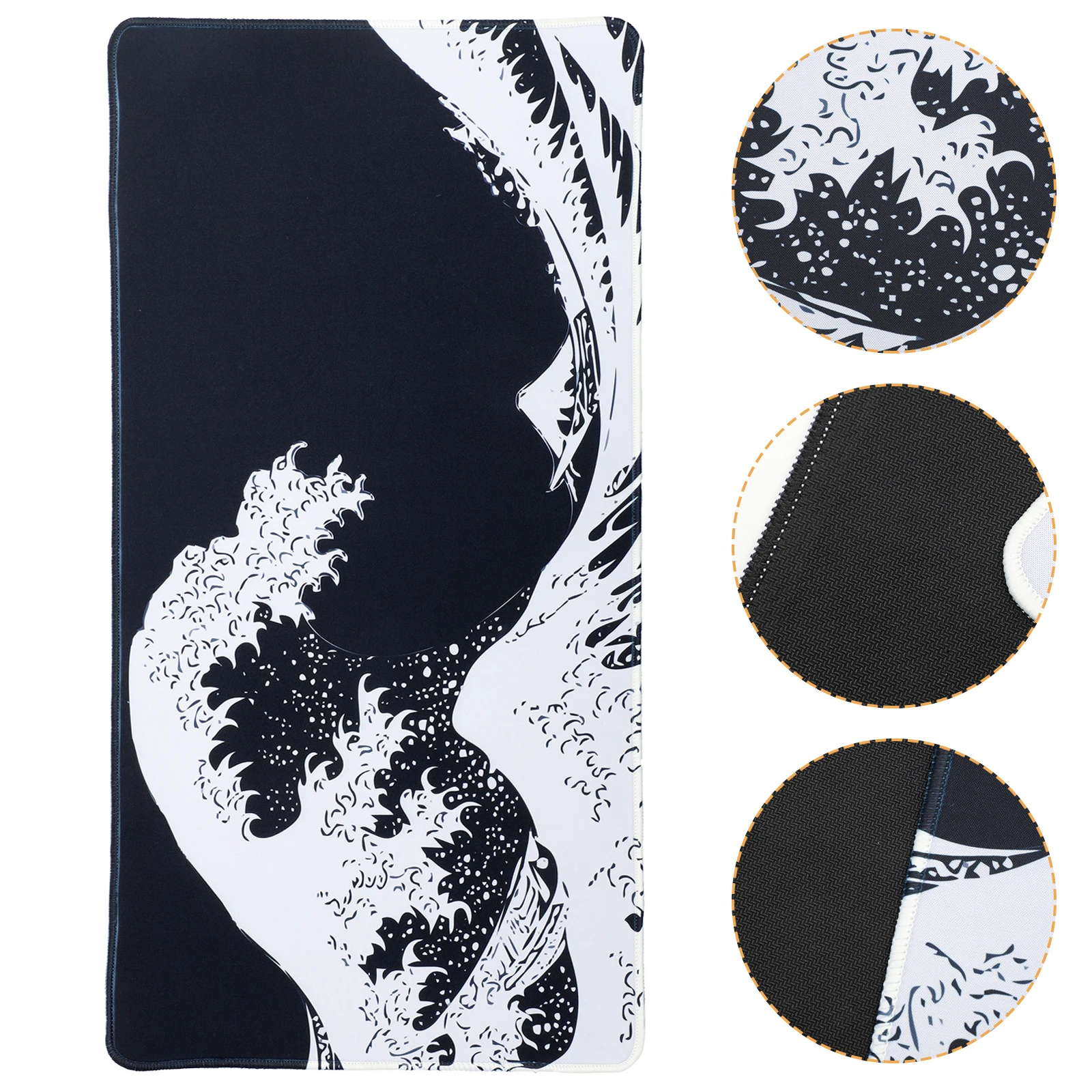 

Mouse Pad 3Mm Thick Rubber Base Anti-Slip Design High-Density Weaving Comfortable Surface For Computer Laptop Office Gaming