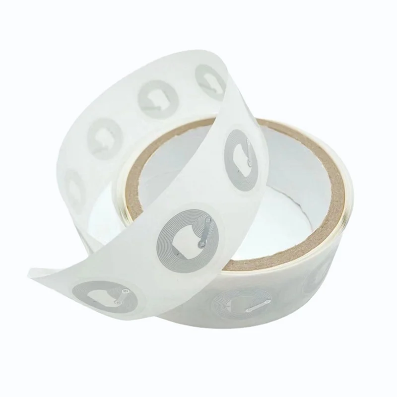 T36C 600 ชิ้น NFC Ntag213 สติกเกอร์ฉลาก NFC 13.56Mhz ISO14443A NTAG 213 สติกเกอร์ฉลากอเนกประสงค์สำหรับโทรศัพท์ที่รองรับ NFC ทุกรุ่น