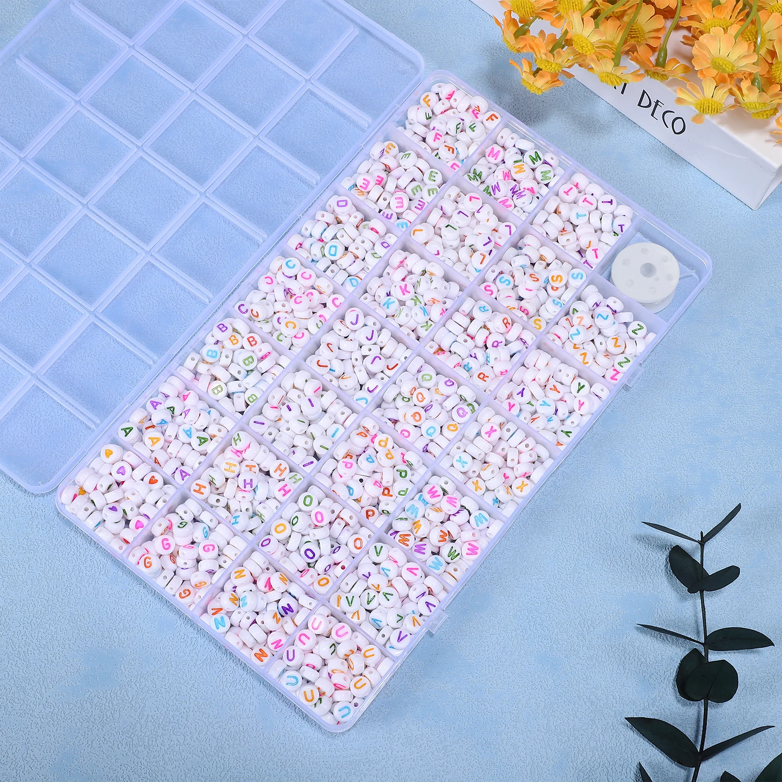 

1 Box Letter Alphabet For Bracelets Making Jewelry Diy Craft Kit Elastic String Included Beads Letters Bracelet Making Kit