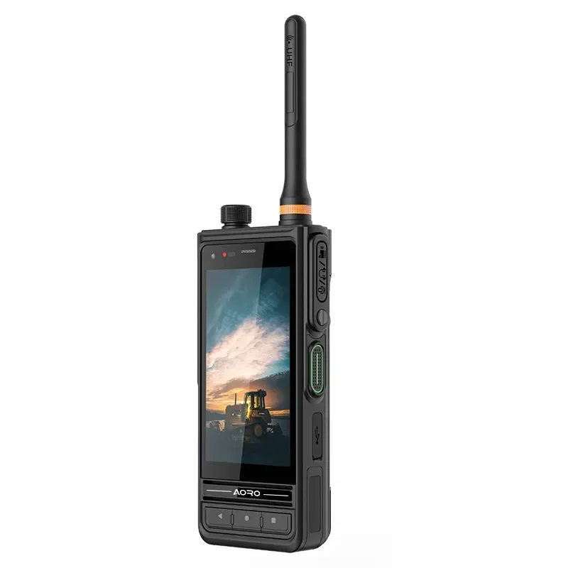 

2025 Hot AORO M6 Price Android 4w Dmr Poc Radio Vhf Uhf Dmr Digital Mobile Radio Walkie Talkie 4G Lte Rugged Smartphones Mobile