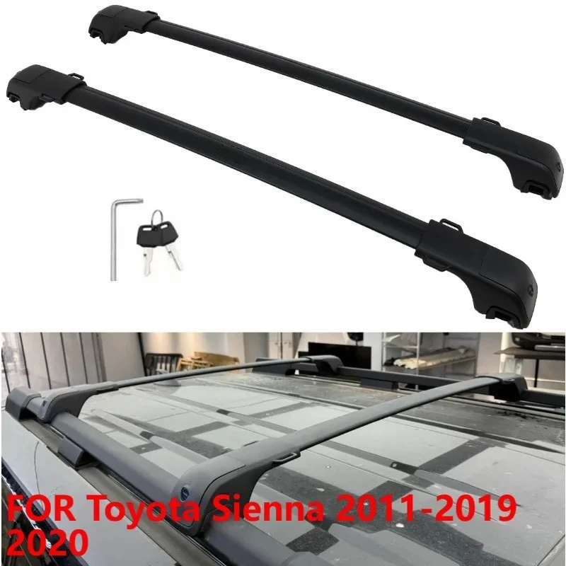 For Toyota Sienna 2011-2019 2020, 260lbs Roof Rack Cross Bars Luggage Rails
