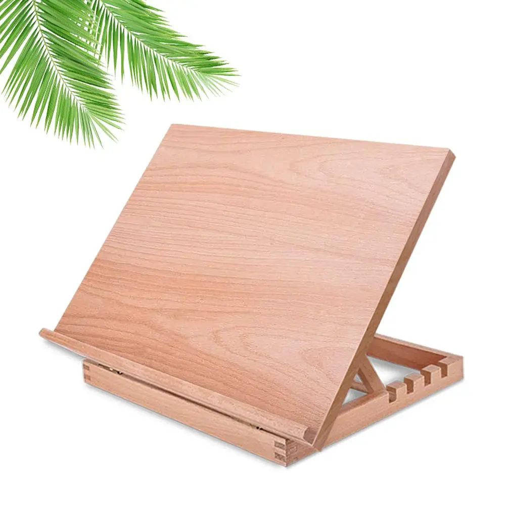 Adjustable A3 Art Easel - 1Pc Folding Painting Stand With Smooth Surface, 4-Position Angle Adjustment