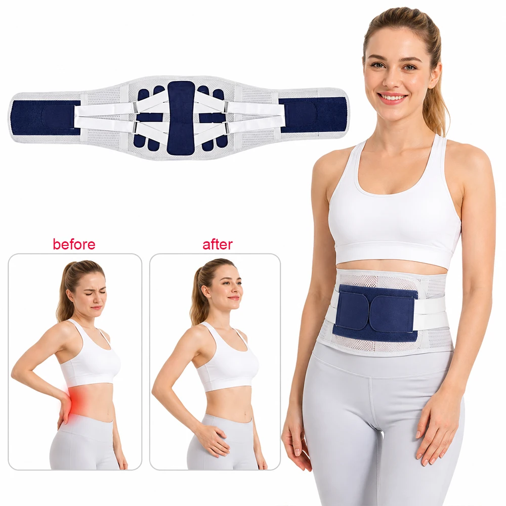 Back Brace Support Belt for Lower Back Pain Relief Adjustable Waist Lumbar Guard Belt for Women Men Sciatica Herniated Disc
