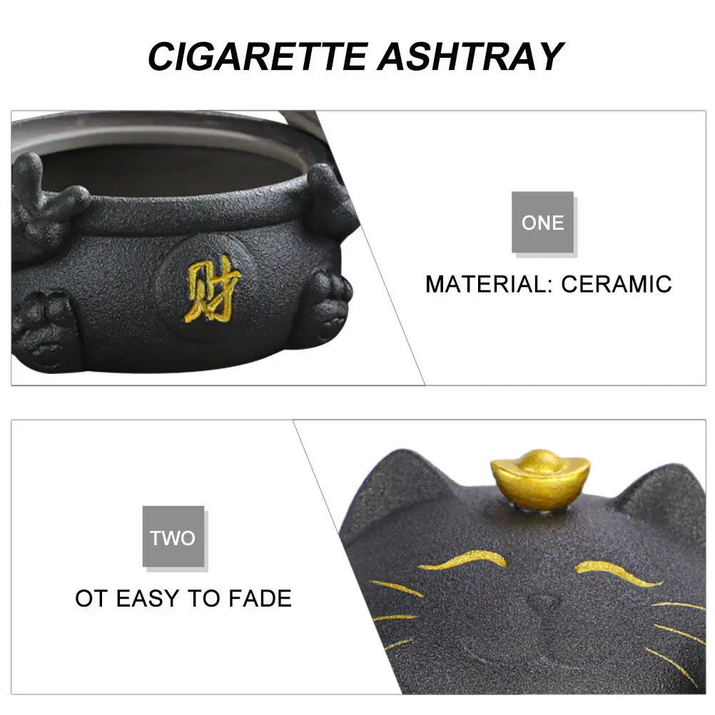 

Креативная керамическая пепельница для сигар и сигарет, контейнер для пепла, оригинальный декор