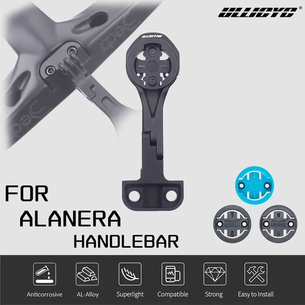Out Front Aluminum Computer Mount For Deda ALANERA Integrated Handlebar Compatible with GPS/Garmin/Bryton/Wahoo,Support 1050