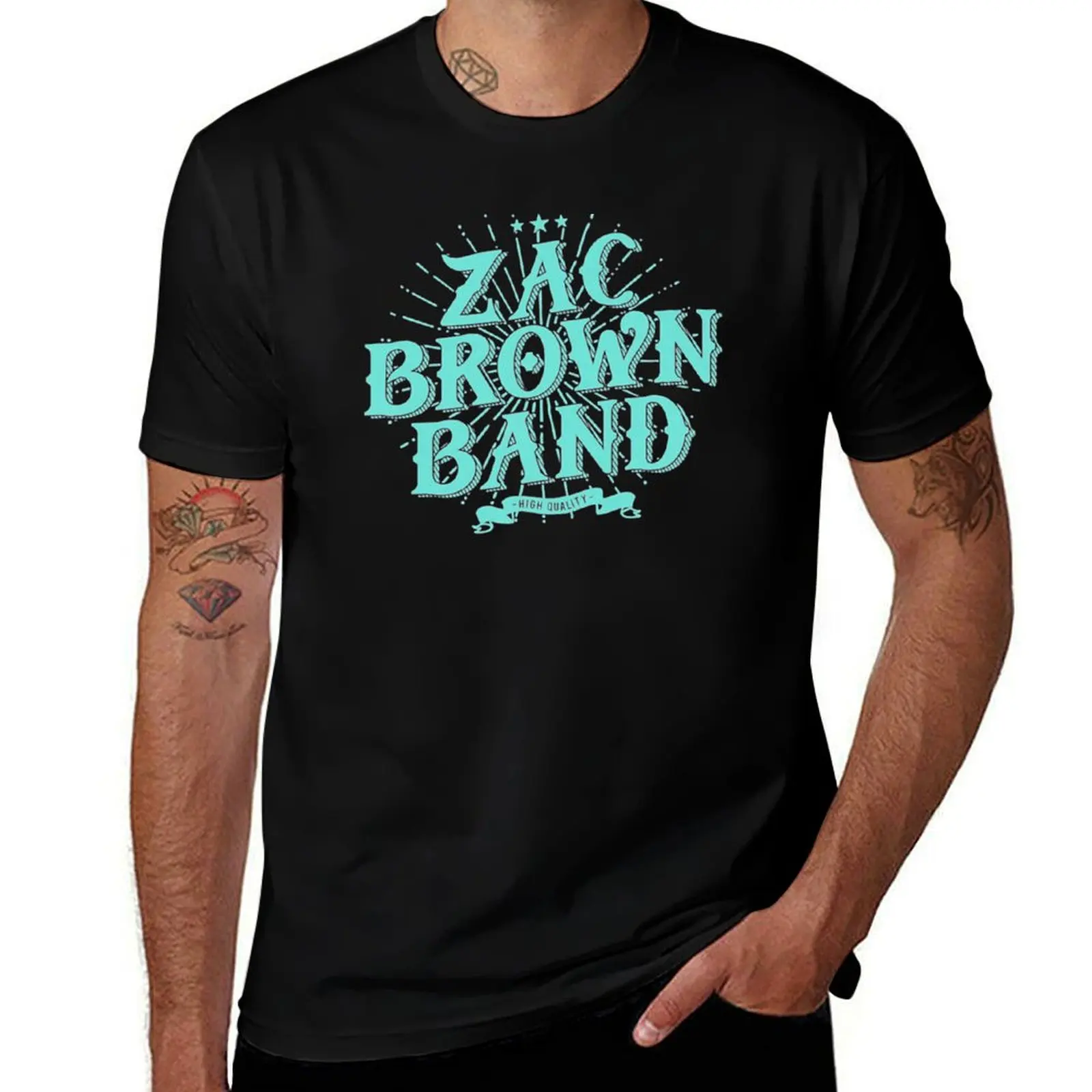 Zac Brown Band T-Shirt Basic Short Sleeve T-Shirt for Men