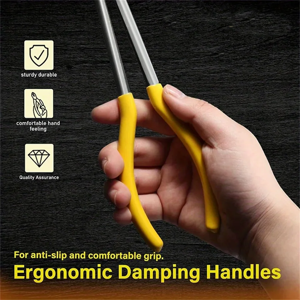 11 Inch Premium Long Reach Spark Plug Pliers with Secure Ring Nose Non-Slip Handle for Car Engine Maintenance Efficient Tool