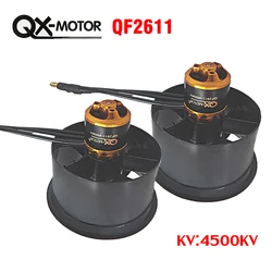 NEW 64mm EDF 5 blades ducted fan QF2611 4500KV brushless motor for RC Airplane Ducted Fan Plane DIY Parts