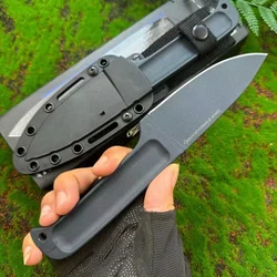 36MG- Integrated fixed blade outdoor camping mountaineering hunting knife Self-defense emergency rescue tool Sharp fruit knife