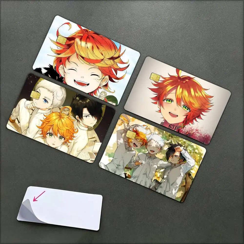T-The Promised Neverland   Waterproof Film Skin Cover Credit Card Stickers Debit Front Bank Bus Pass