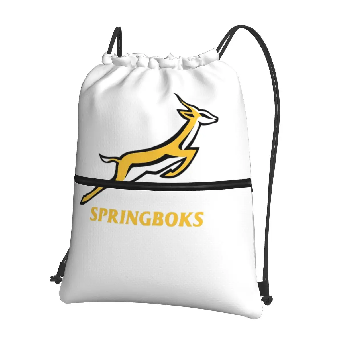 Springbok-Rucksäcke, tragbare Aufbewahrungstasche mit Kordelzug, Büchertaschen für Reisestudenten
