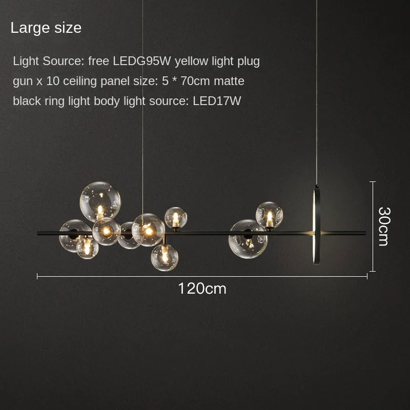 Moderno lampadario a soffitto a Led nero minimalismo casa sala da pranzo lampada a sospensione cucina soggiorno tavolino lampada a sospensione