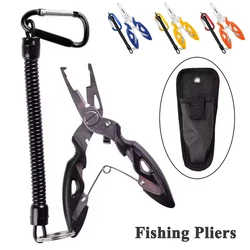 Stainless Steel Multifunction Fishing Pliers Tools Accessories Tackle Pliers Vise Knitting Flies Scissors Braid Set Fish Tongs