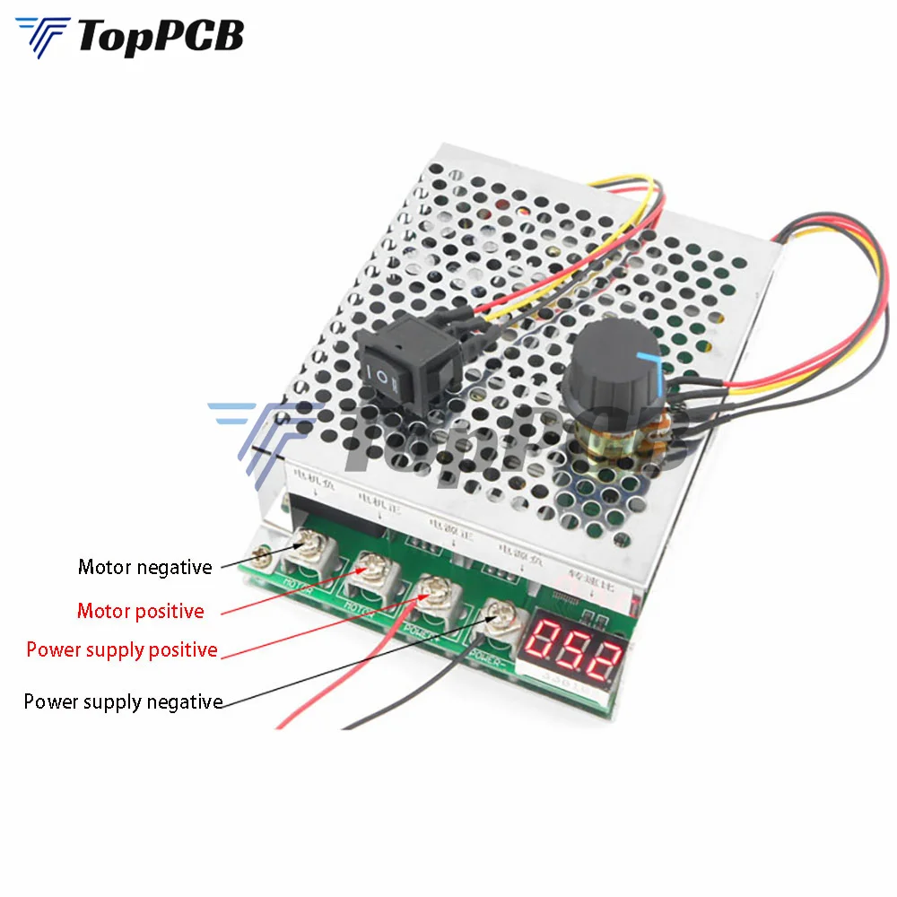 リバーシブルモーター付きコントローラー,5000〜W,15KHz,逆回転,12V,24V,36V,48V