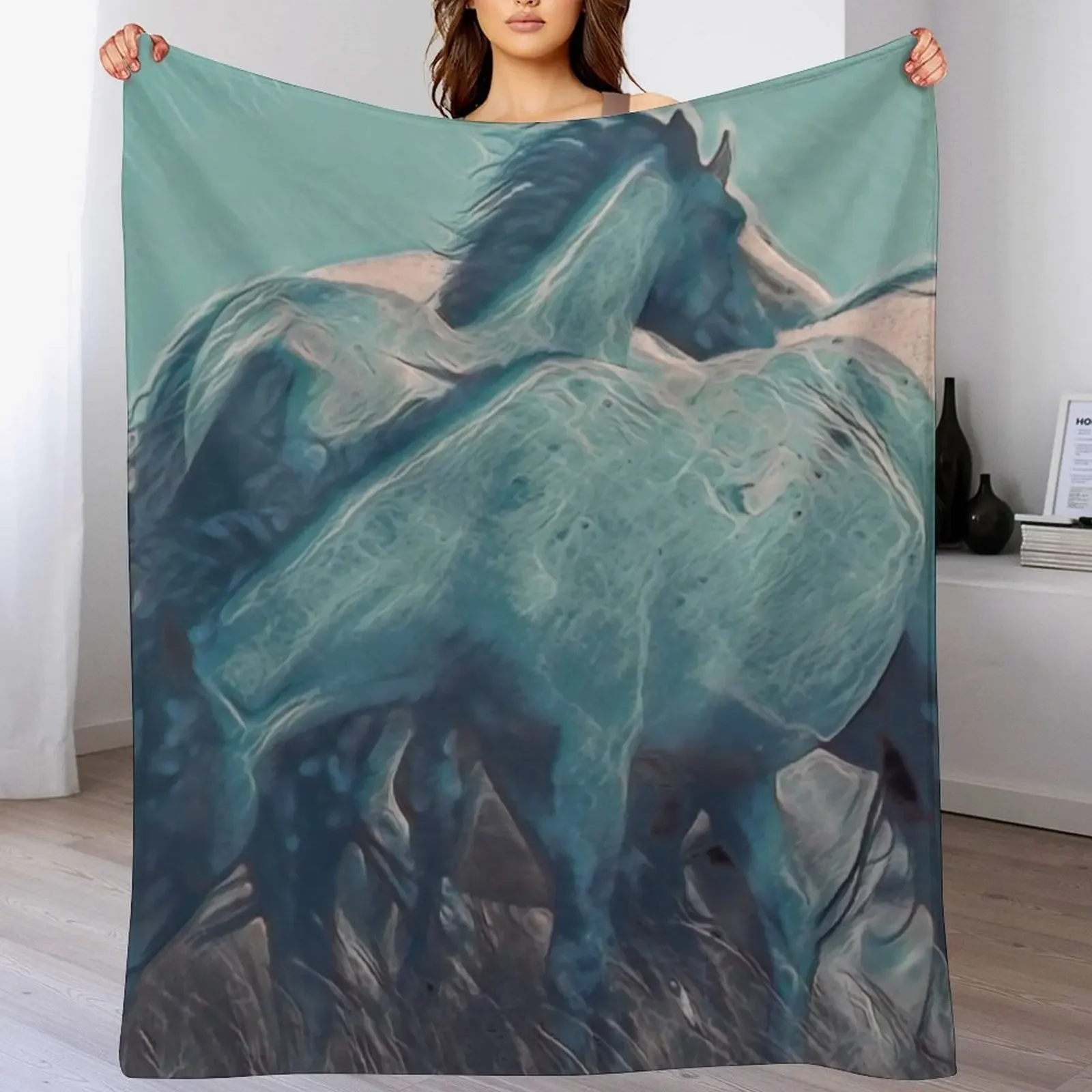 

New Grazing IV Throw Blanket Thin Soft Blanket for Summer Night Sleeping