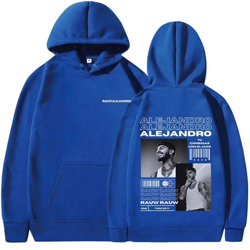 Singer Rauw Alejandro Todo De Ti طباعة هوديي Harajuku هوديي الرجال النساء بلوزات خمر الربيع والخريف الشارع الشهير Y2K #4