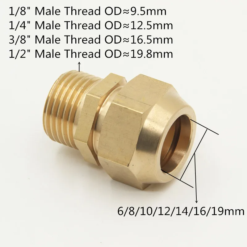 copper Flaring directly connect 1/8\