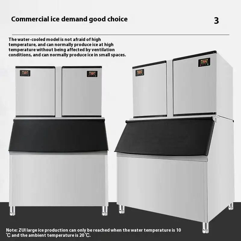 1000Kg Commercial Large Capacity Fully Automatic Split Machine Shop Ice Cubes Maker COFFEE MILK