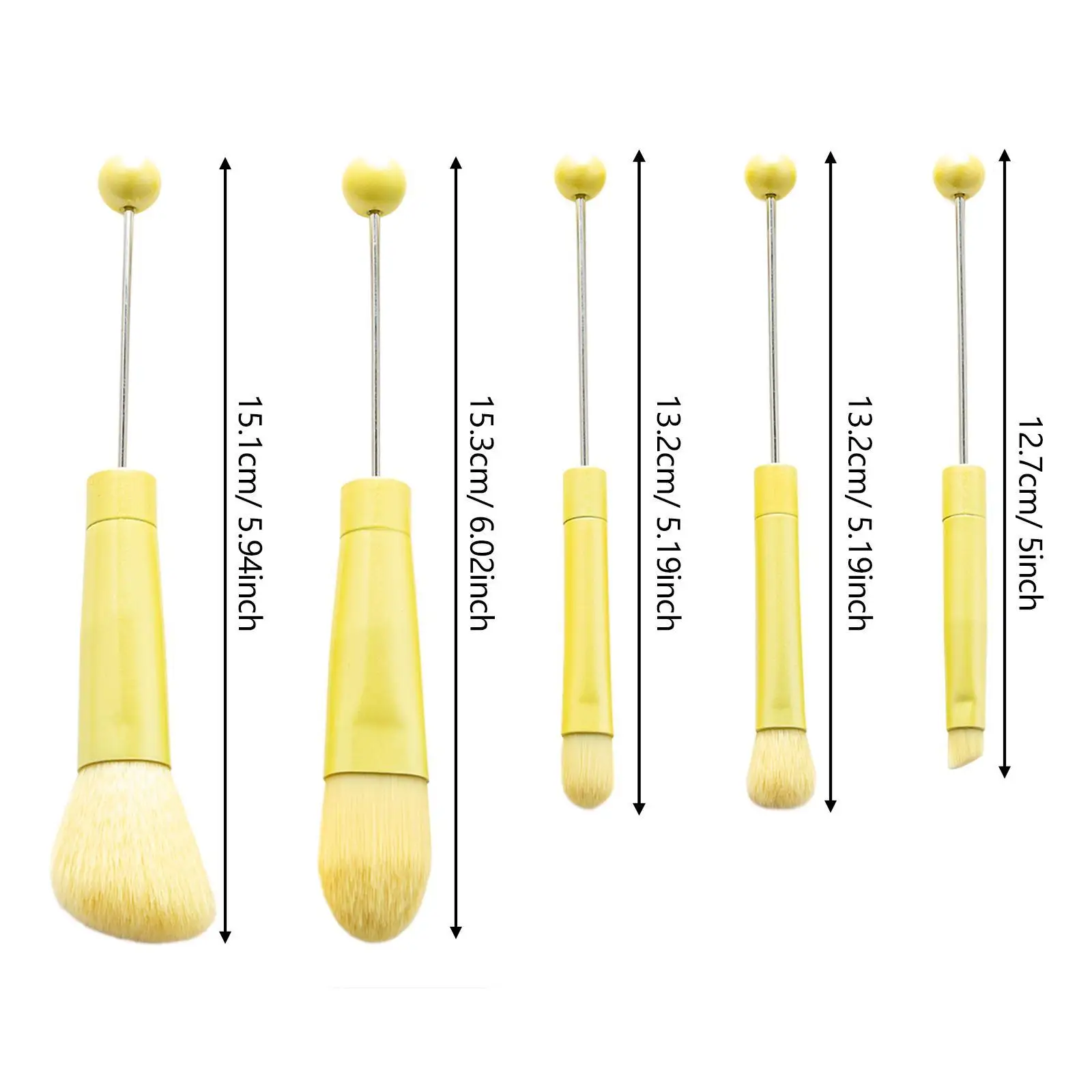 5Pcs Makeup Brushes Set Make up Brush Tool Kits for Lady Adults Girlfriend