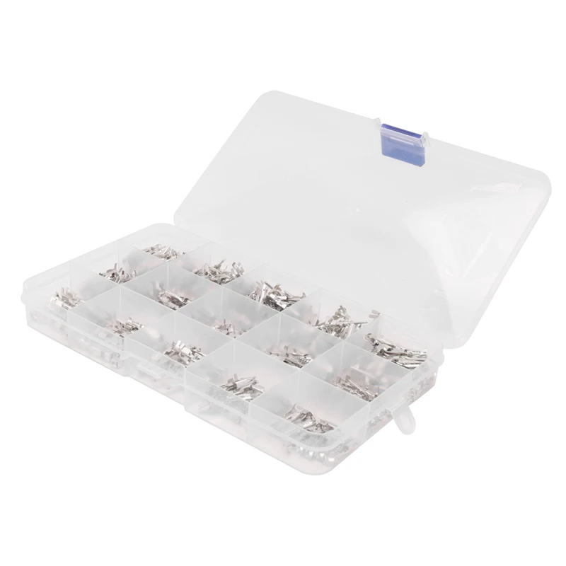 290PCS Automotive Wire Terminal Pin Connector, 1-3.5mm Non Insulated Plug Male Female Crimping Pins