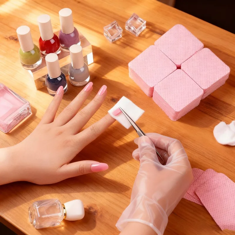 1/2箱 ピンク ホワイト ネイルコットンパッド ネイルコットンパッド ワイプパッド アートクリーニング マニキュア ペディキュア ワイプ アートクリーニング