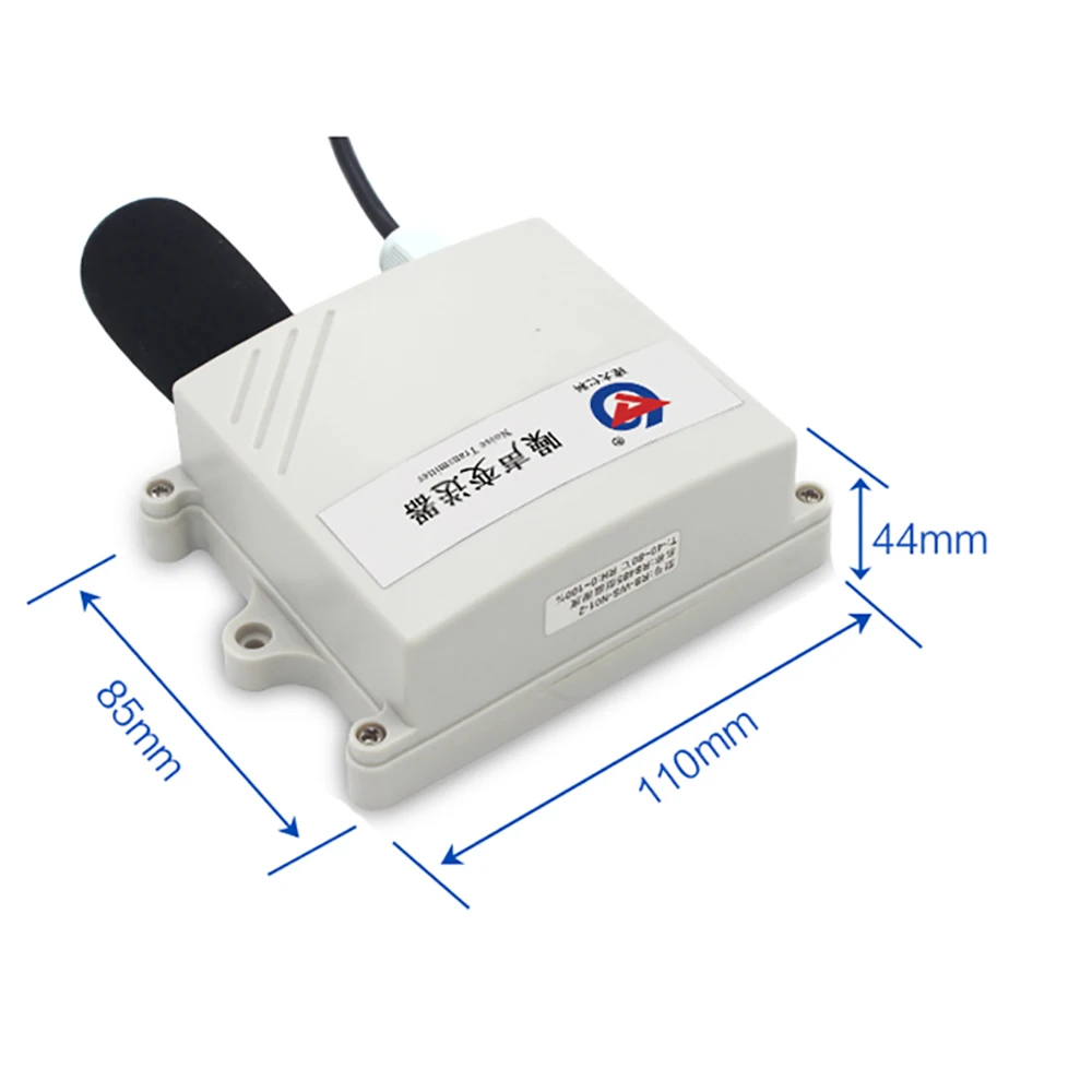 Environmental Noise Online Meter Noise Sensor Transmitter Decibel Detector 30-120DB Sound Level Tester RS485 4-20mA 0-5V 0-10V